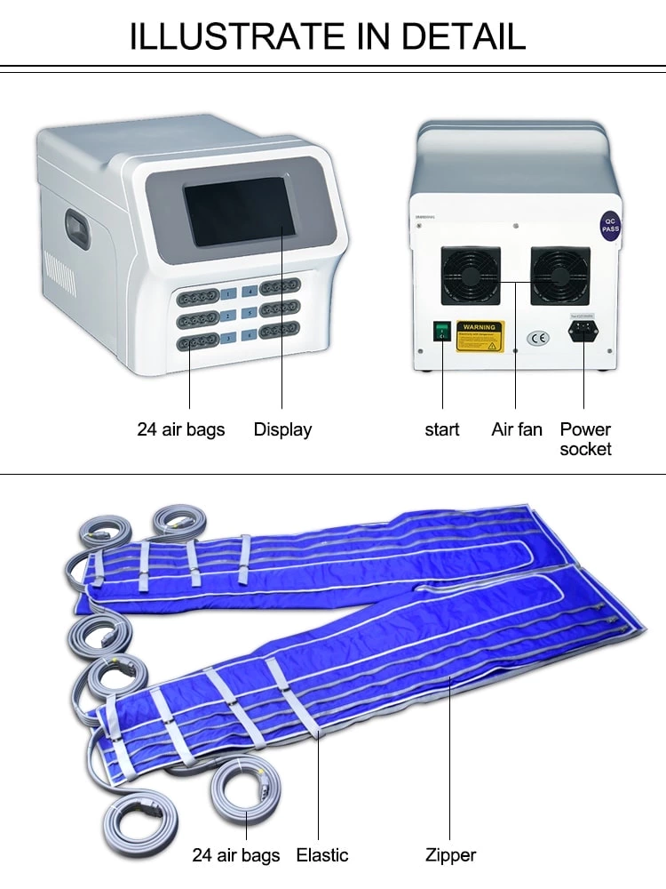 24 Air Bags Pressotherapy Suna lymphatic drainage massage suit