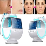 Newest Skin Care 7 in 1 Intelligent Ice Blue RF Oxygen Jet Facial Machine