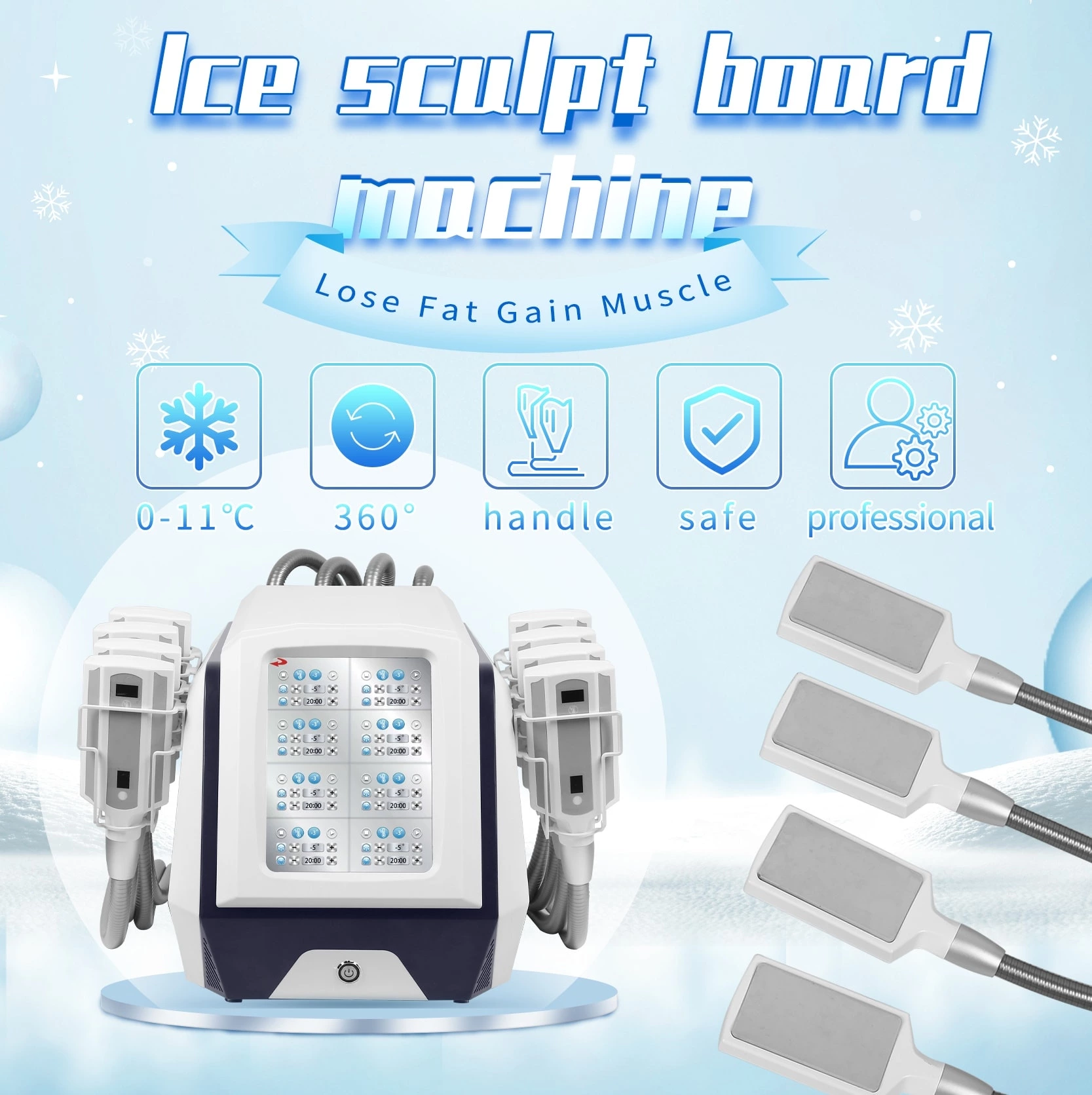 2 In 1 cryolipolysis slimming machine