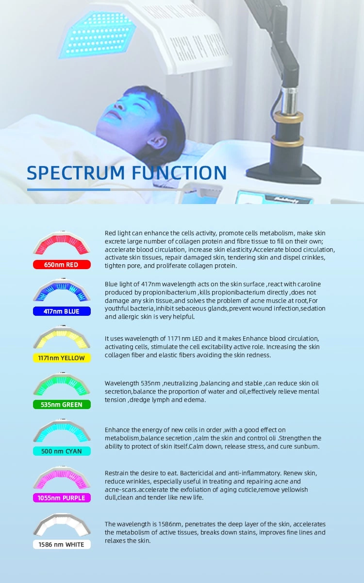 7 colors led pdt therapy