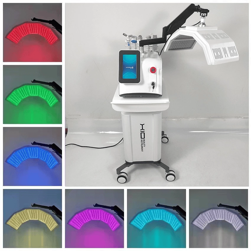 PDT 7 color lights facial multifunctional 6 in 1 skin rejuvenation led pdt bio-light therapy machine