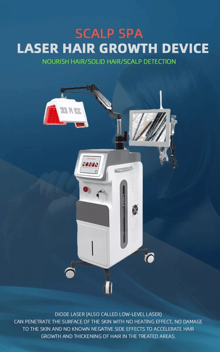 650nm Diode Laser hair loss treatment Hair Regrowth Fast Restoring Laser machine