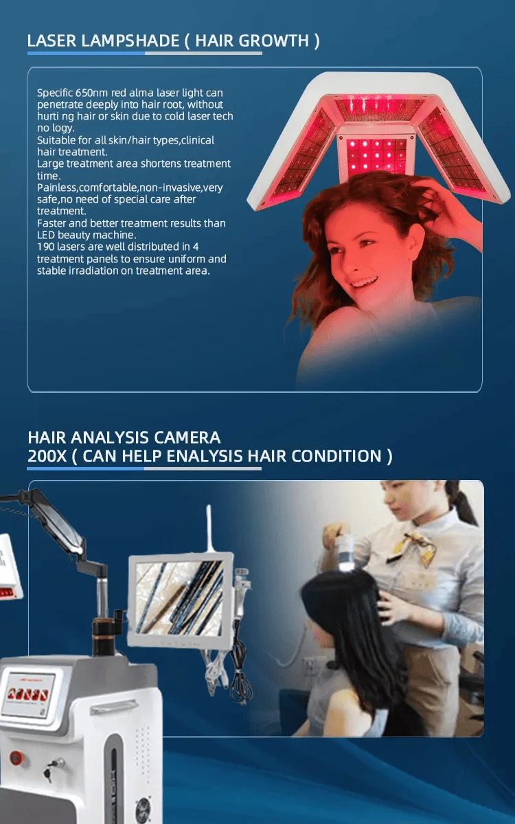 650nm Diode Laser hair loss treatment Hair Regrowth Fast Restoring Laser machine