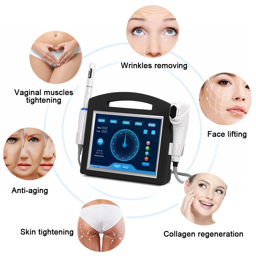 Portable 4D HIFU Face lift & hifu vaginal tightening machine