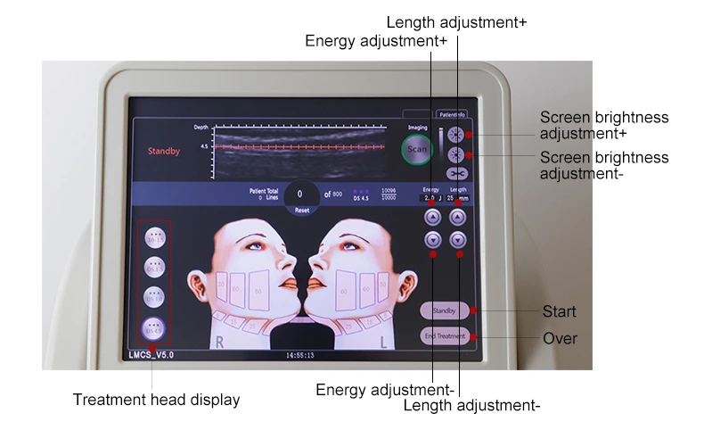 Portable HIFU face lifting Anti-wrinkle Ultra Therapy machine