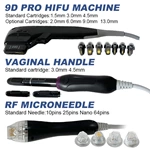 Vertical 7d hifu vaginal tightening machine body slimming hifu 3 in 1 rf microneedle machine