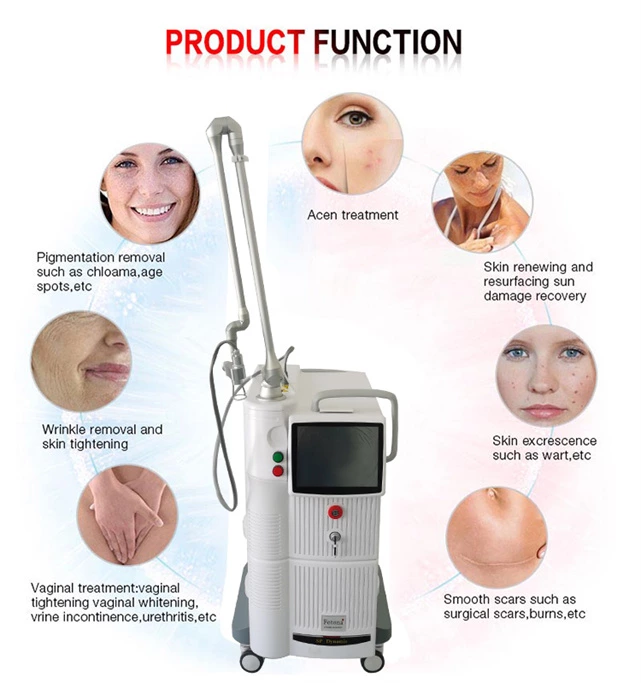 Co2 Fractional Laser Machine Wrinkle removal skin tightening