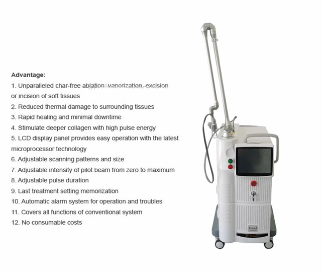 Co2 Fractional Laser Machine Wrinkle removal skin tightening